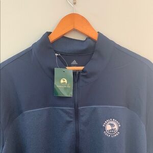 Adidas Pebble Beach Navy Jacket- Quarter Zip. New with tags. XXL